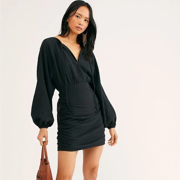 gayle long sleeve mini dress BuddyLove Gayle Long Sleeve Mini Dress - Grape